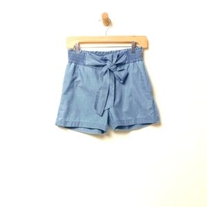 UPWEST Chambray denim tencel shorts